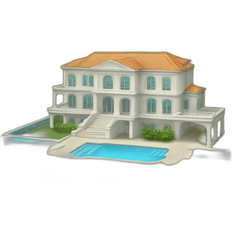 Mansion infinite pool sea view emoji