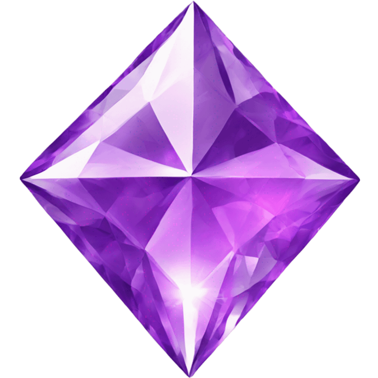 purple diamond, shiny four point star emoji