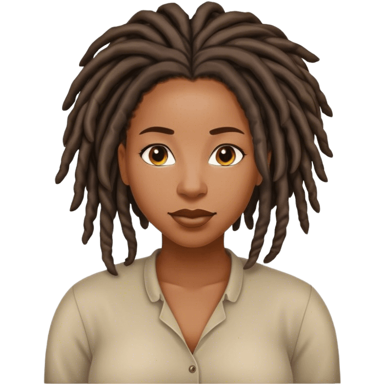 Black woman with locs I told you so
 emoji