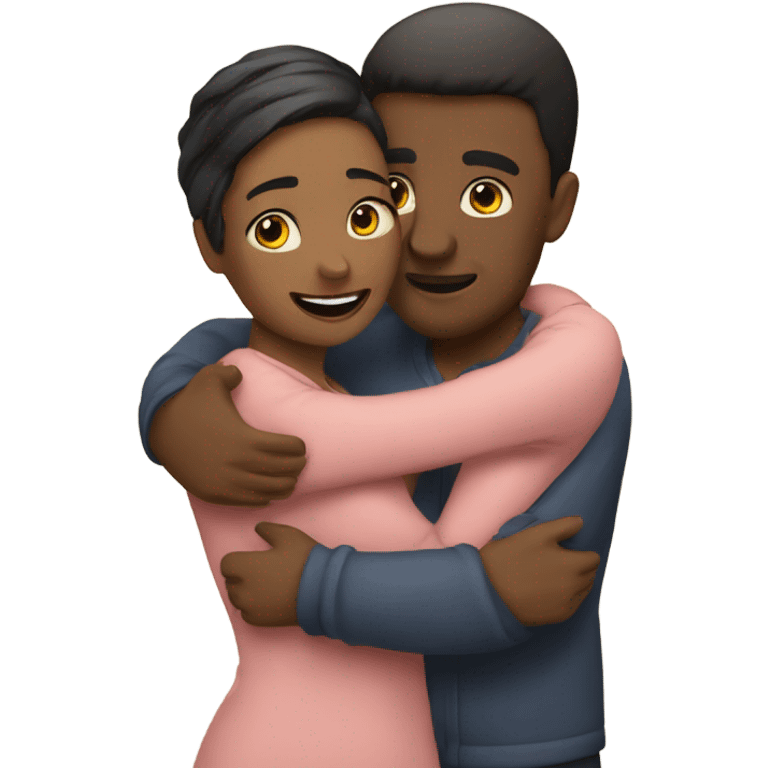 couple hugging emoji