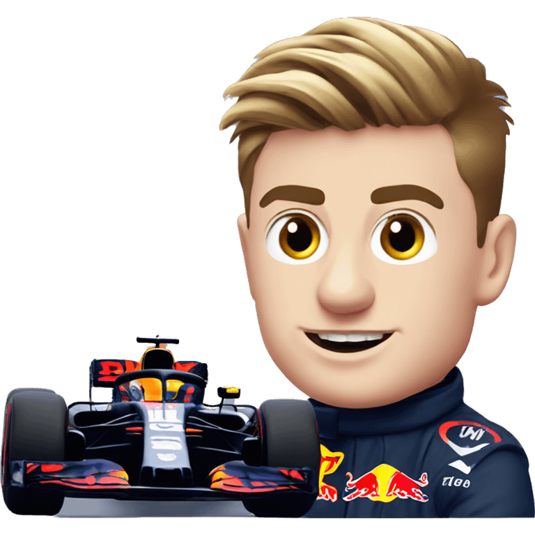 max verstappen and f1 car emoji