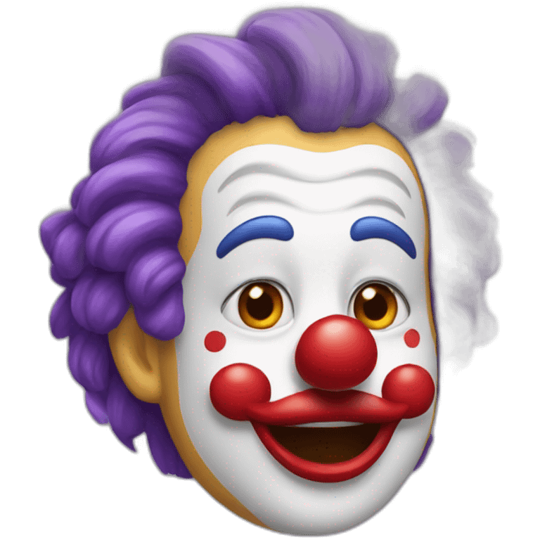 la perruque d'un clown emoji