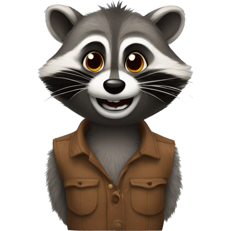 Crazy racoon  emoji