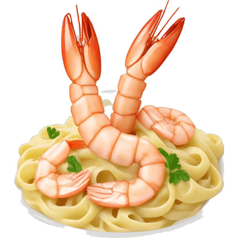 Shrimp Alfredo emoji