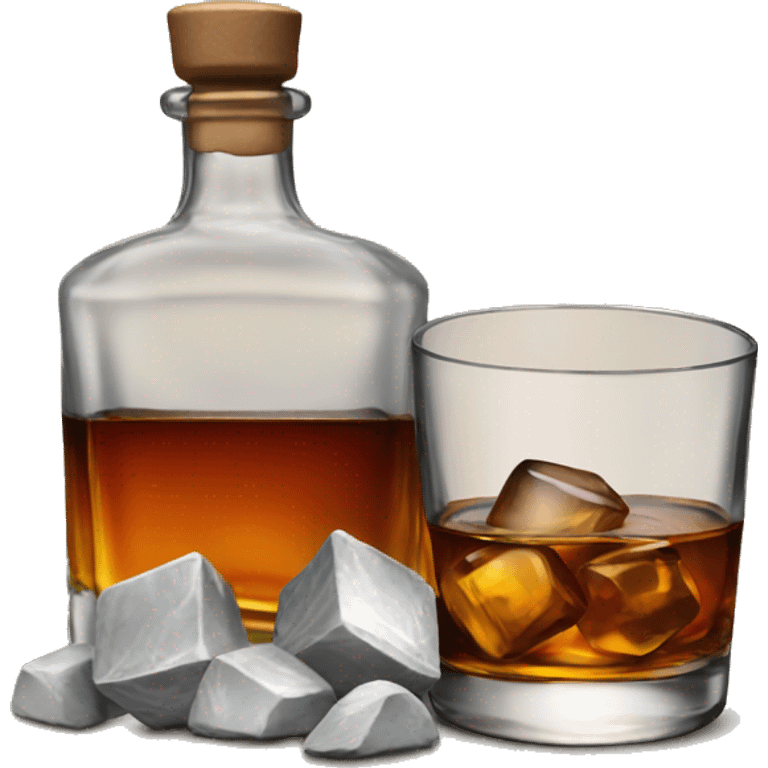 Whiskey on the rocks emoji