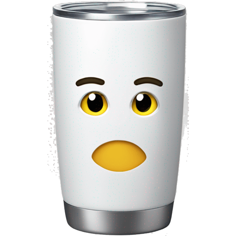 White Stanley tumbler emoji