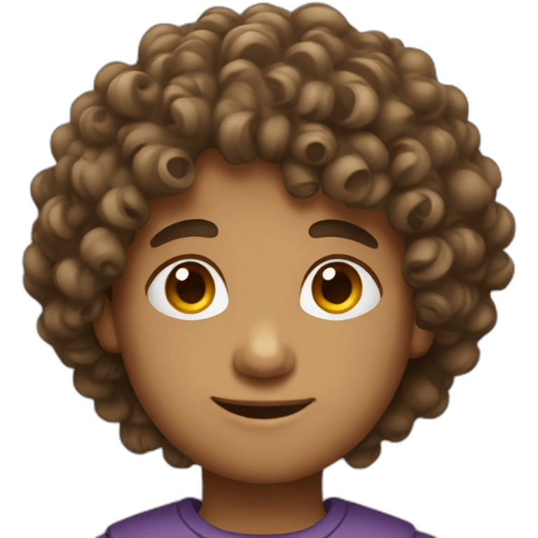 boy curly hair birthday emoji