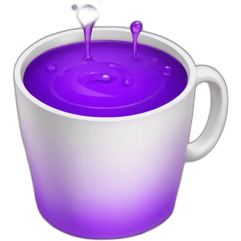 Cup with purple liquid emoji