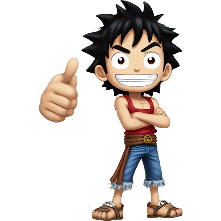 Thumb up Luffy gear 5 emoji