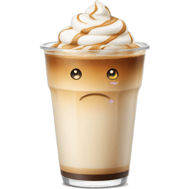 Iced latte coffe  emoji