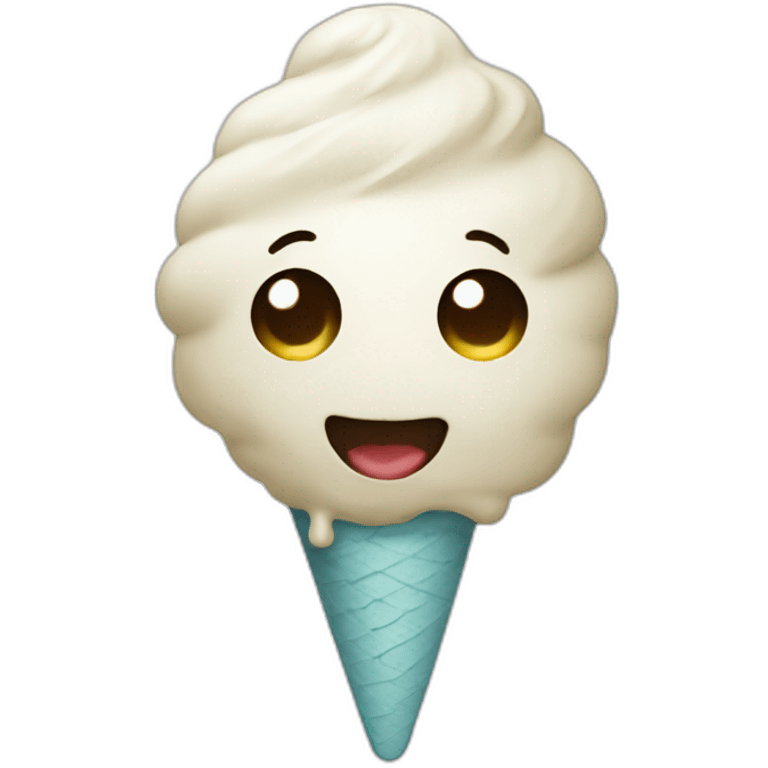 Mono con helado emoji