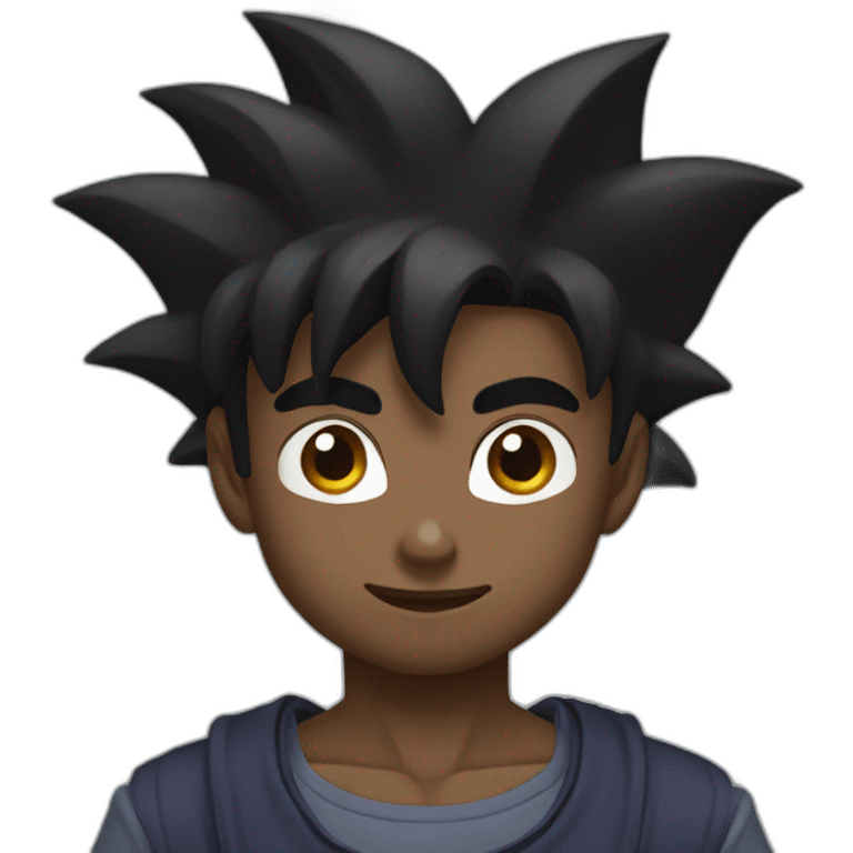 black goku emoji