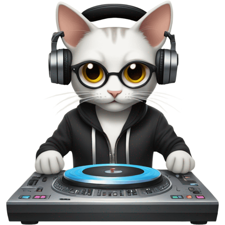 DJ cat emoji