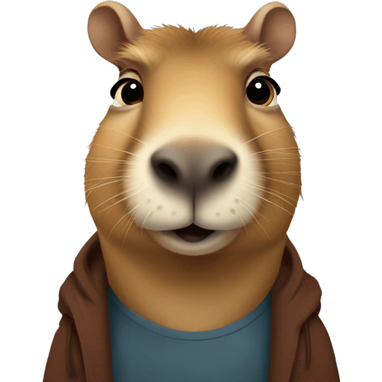 studious capybara emoji