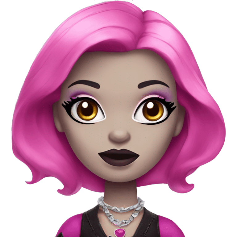 Monster high pink vampire emoji