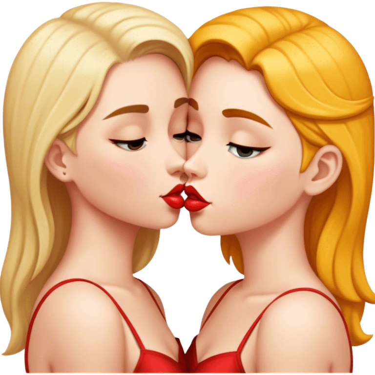 2 girls kissing emoji