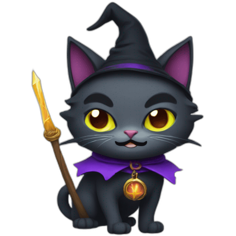 Evil Wizard cat emoji