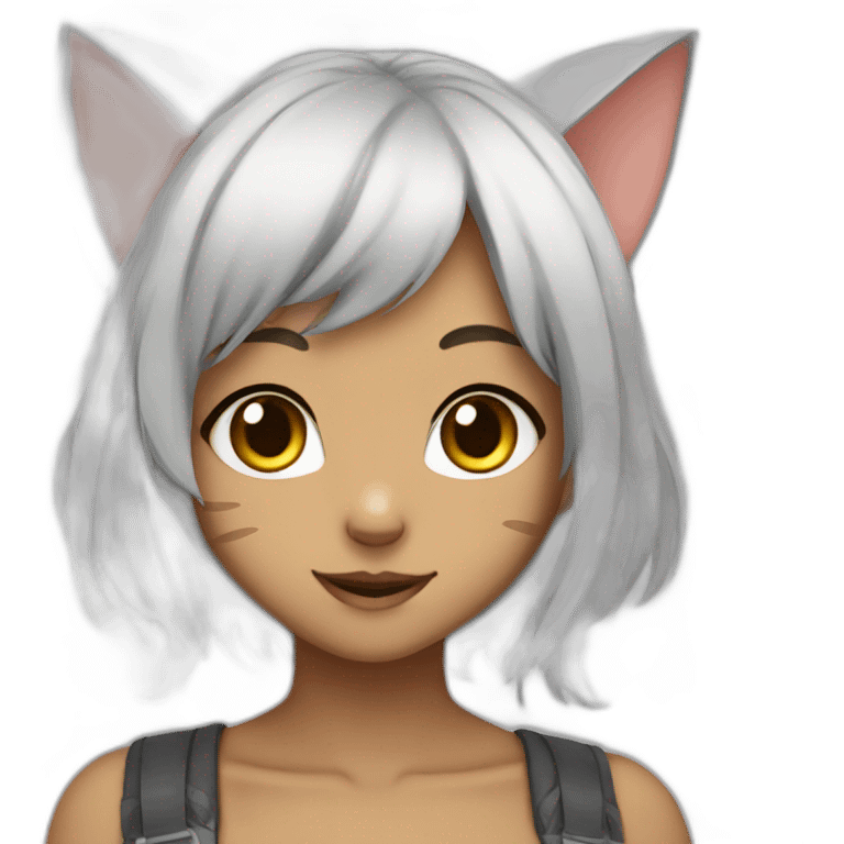 Anime cat girl emoji