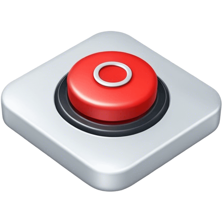 red button is pressed emoji