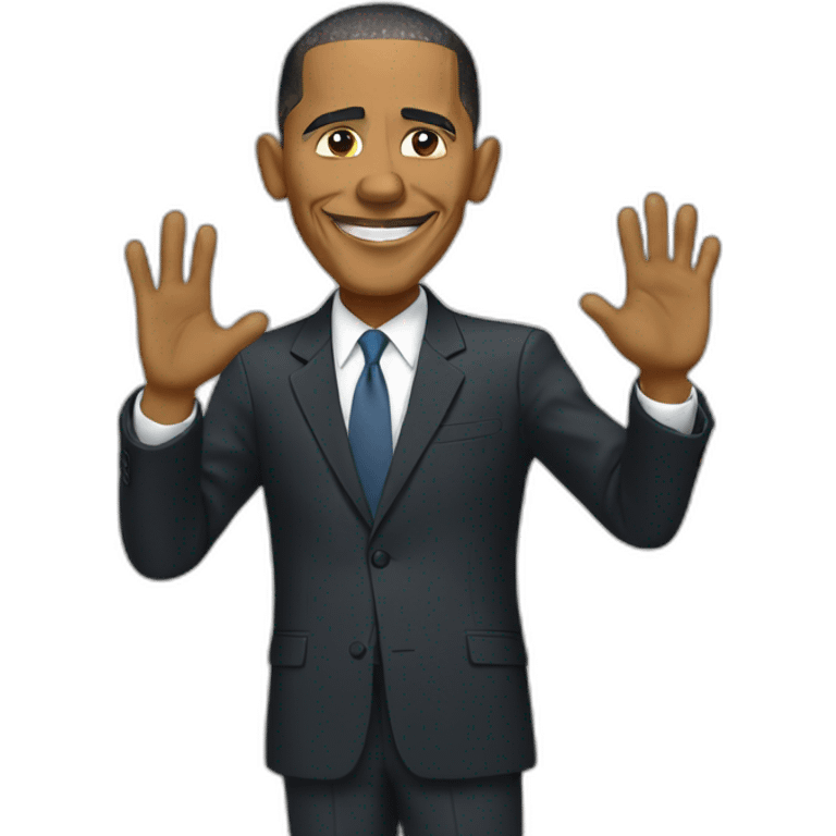 Obama saying goodbye emoji