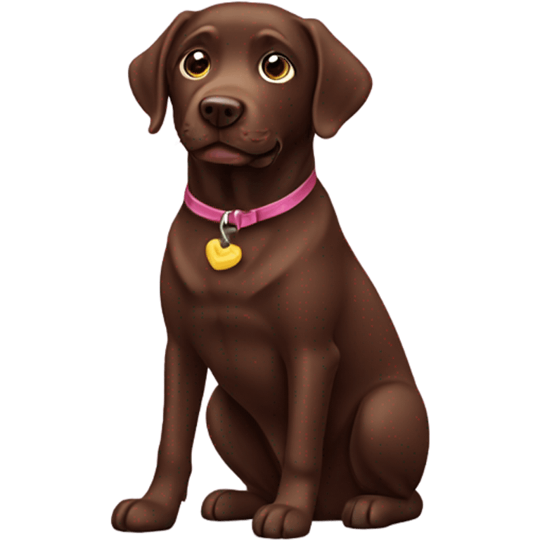 Chocolate Labrador  emoji