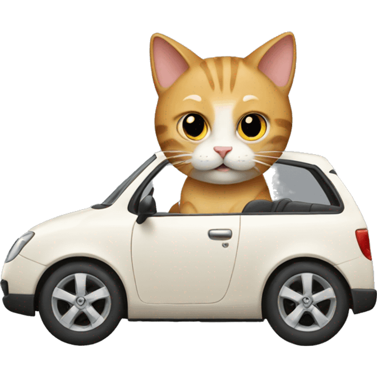 Cat in a car  emoji