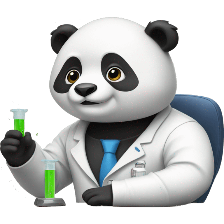 Panda teaching physics  emoji