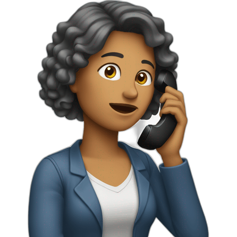 women hablando por telefono emoji