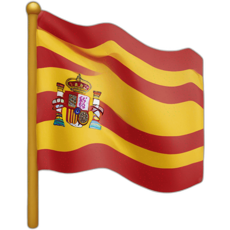 spain and british flag fusion emoji