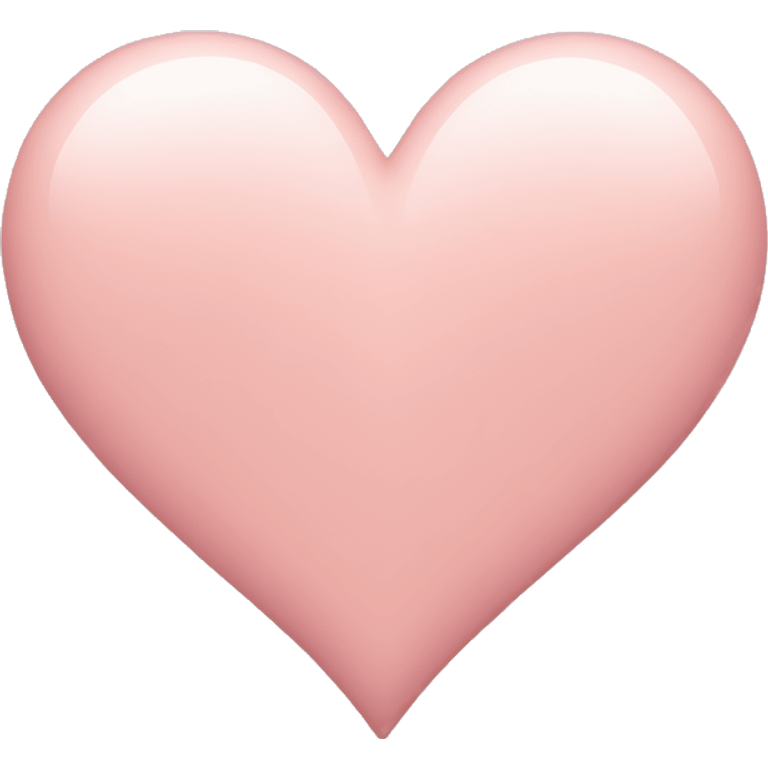 Blush pink heart  emoji