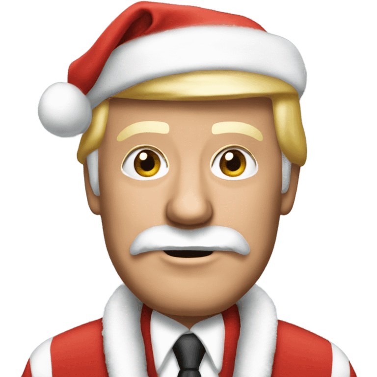 Donald Trump in Santa Clause suit emoji