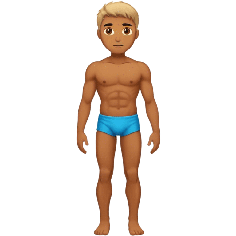 full body modern terminator male human character Konor emoji