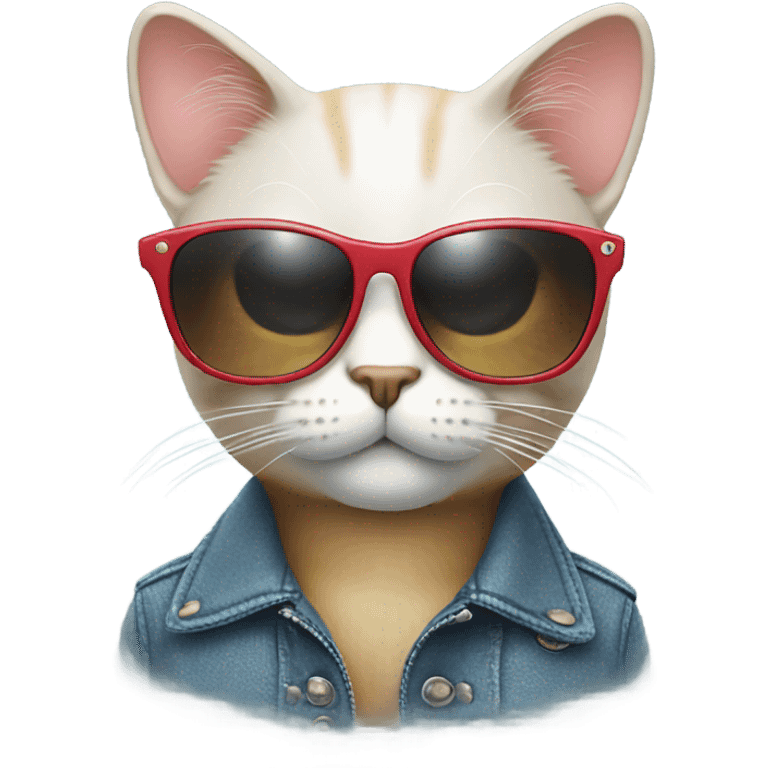 Cat with sunglasses emoji