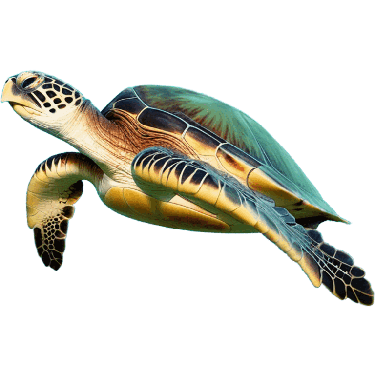 Hawaiian sea turtle emoji