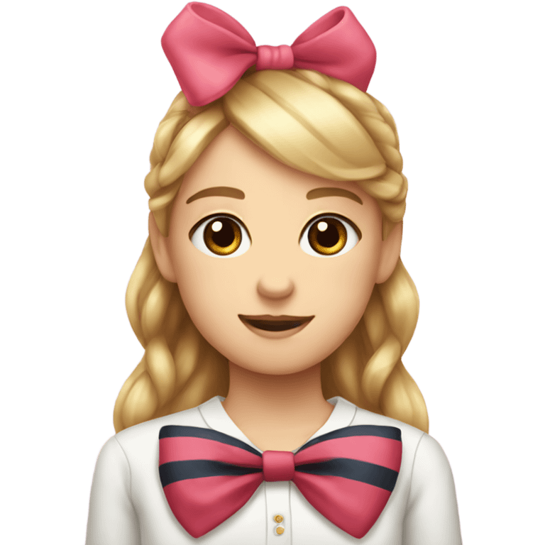 Cute bow preppy  emoji