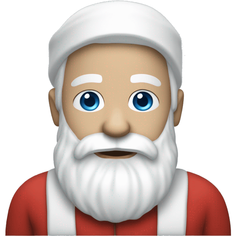 santa claus with very blue eyes and white beard emoji