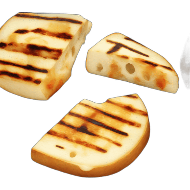 slice of grilled halloumi emoji