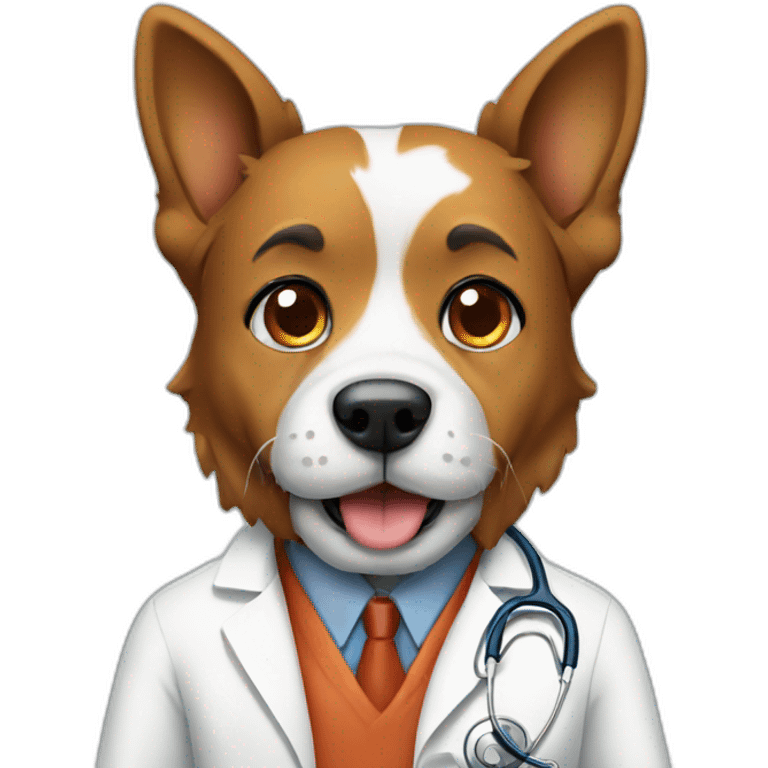 dog doctor research emoji