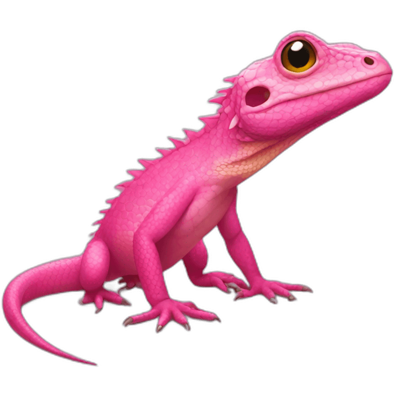 pink lizard emoji