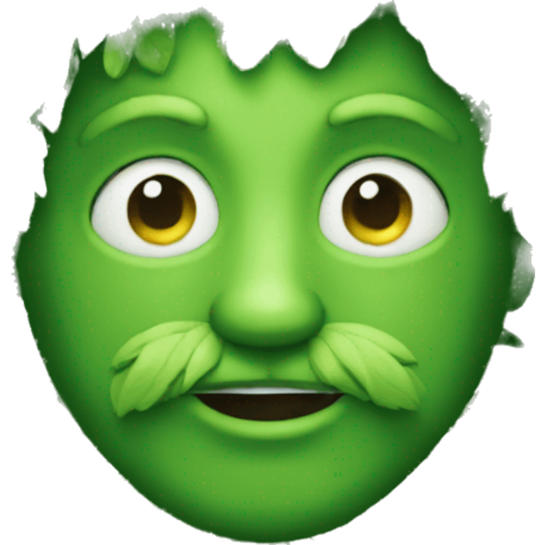 Green man emoji