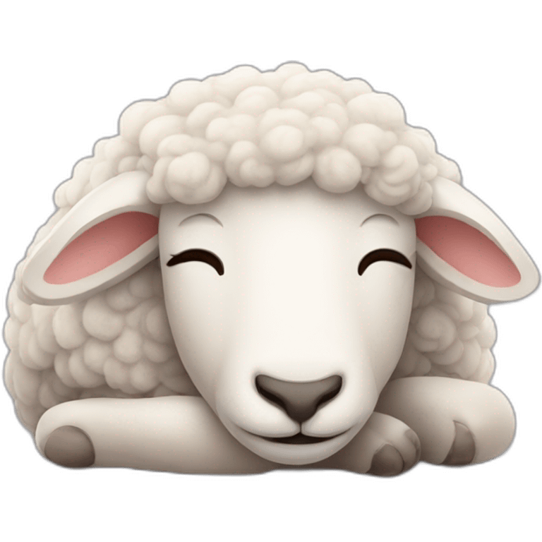 sheep sleep emoji