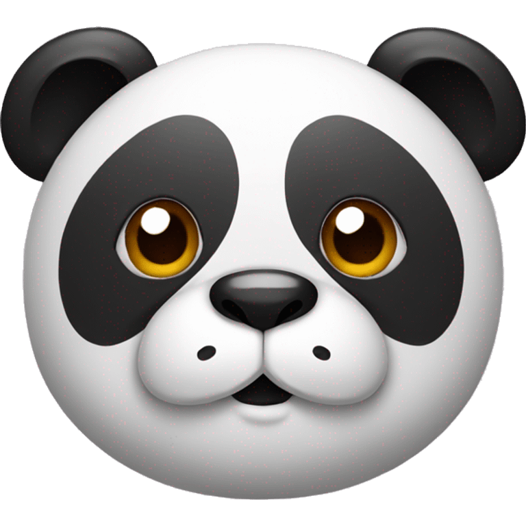 Panda with a Chinese mustache emoji