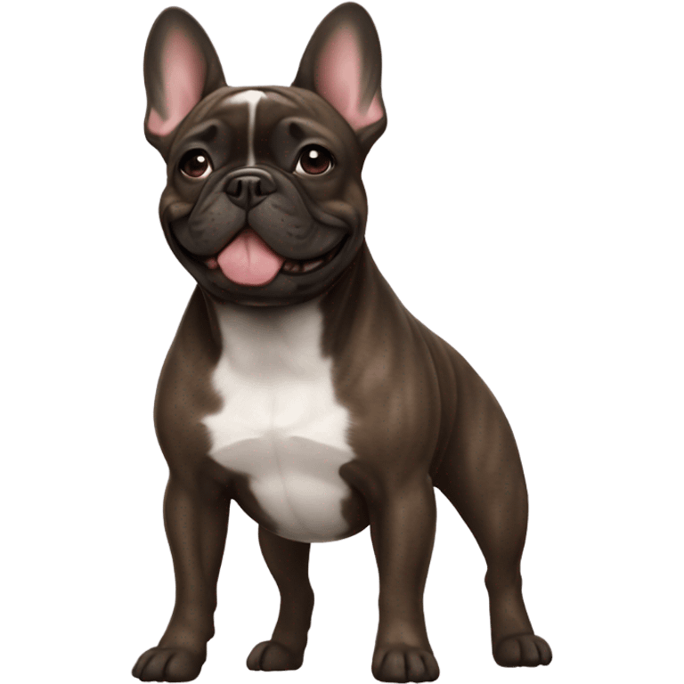 brindle french bulldog emoji