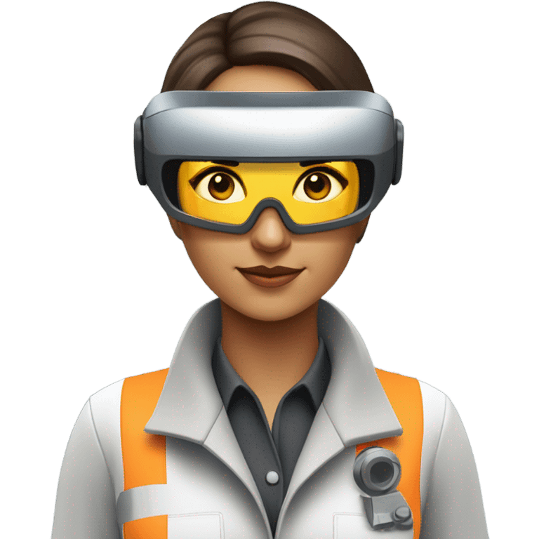 AR/VR industrial woman emoji