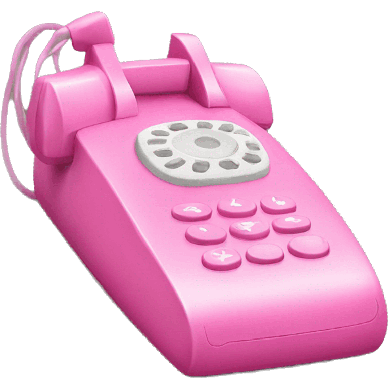 pink touch phone emoji