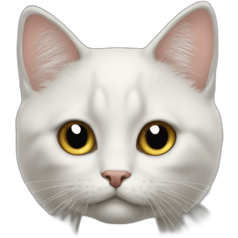 un chat mange emoji