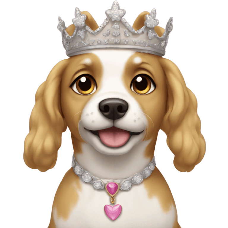 Princess dog emoji