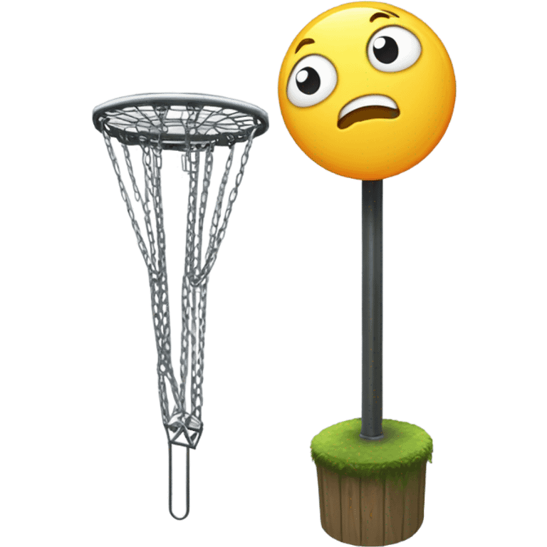 Disc golf basket  emoji