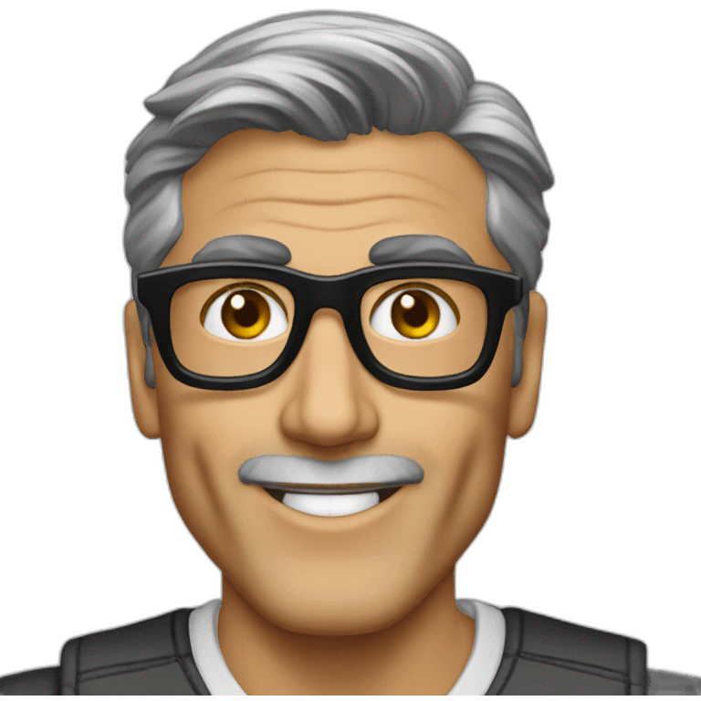 George Clooney glasses emoji