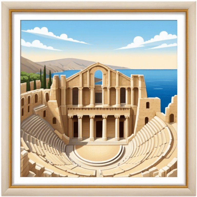 Cinematic Realistic Odeon of Herodes Atticus Emoji emoji